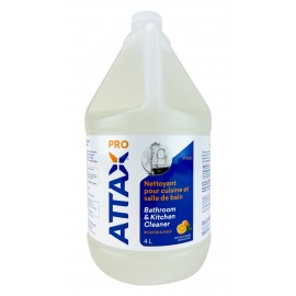 Bathroom & Kitchen Cleaner - 1,06 gal (4 L) - Biodegradable - Attax ® Pro