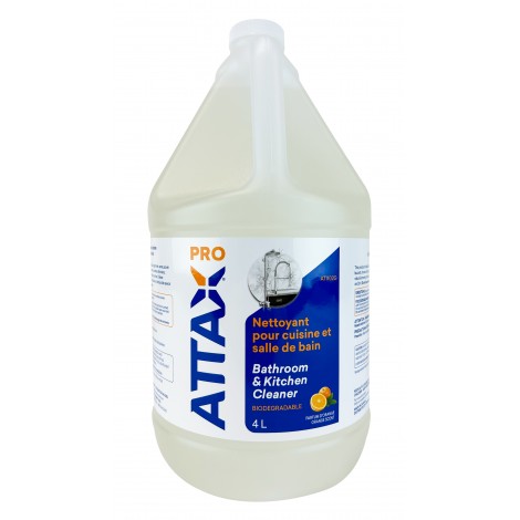 Bathroom & Kitchen Cleaner - 1,06 gal (4 L) - Biodegradable - Attax ® Pro