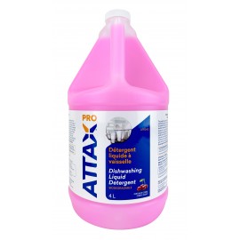 Détergent liquide à vaisselle - 4 L (1,06 gal) - Attax ® Pro