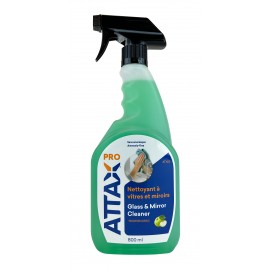 Glass & Mirror Cleaner - 27 oz (800 ml) - Attax ® Pro