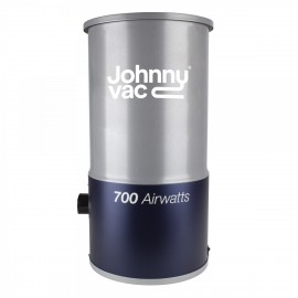 Aspirateur central Johnny Vac - JV700C - silencieux - moteur 2 ventilateurs - 700 watts-air - capacité de 5 gal (19 L) - support mural - sac HEPA - filtre mousse