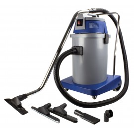 Wet & Dry Commercial Vacuum from Johnny Vac - 10 gal (38 L) Tank Capacity - 10' (3 m) Hose - Metal Wands - Brushes and Accessories Included - Ghibli