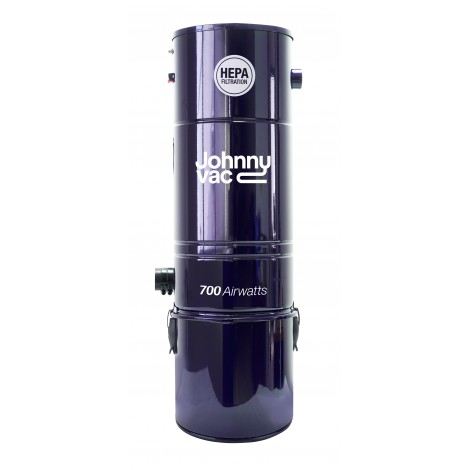 Aspirateur central Johnny Vac - JV700LSA - silencieux - 700 watts-air - capacité de 6 gal (22,7 L) - support mural - filtre et sac HEPA