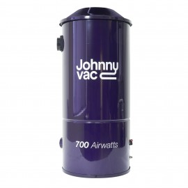 Central Vacuum Johnny Vac - JV700CA - Silent - 2-Fan Motor - 700 Airwatts - 5 gal (19 L) Tank Capacity - Wall Mount Bracket - HEPA Bag - Foam Filter