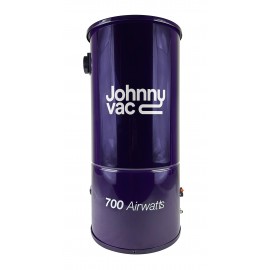 Aspirateur central Johnny Vac - JV700CA - silencieux - moteur 2 ventilateurs - 700 watts-air - capacité de 5 gal (19 L) - support mural - sac HEPA - filtre mousse