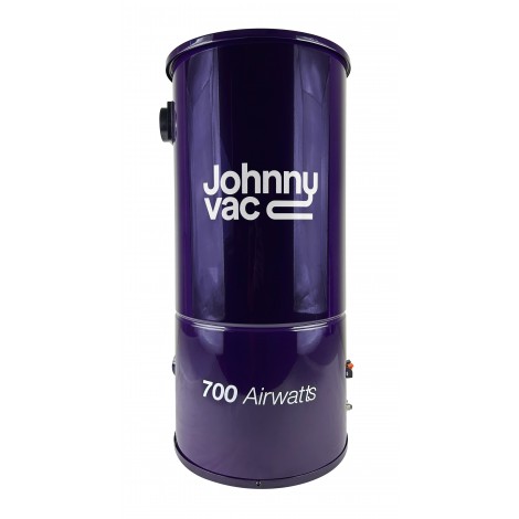 Aspirateur central Johnny Vac - JV700CA - silencieux - moteur 2 ventilateurs - 700 watts-air - capacité de 5 gal (19 L) - support mural - sac HEPA - filtre mousse