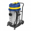 Aspirateur commercial sec et humide - capacité de 70 L (18.5 gal) - cuve en métal sur chariot - boyau de 8' - brosses et accessoires inclus