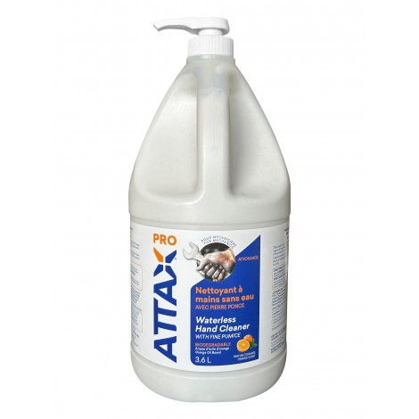 Nettoyant à mains sans eau avec pierre ponce - 3.6 L  (0,8 gal) - Attax ® Pro