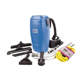 Backpack Vacuum - Johnny Vac - Capacity of 1.5 gal (5,65 L) - HEPA Filtration - with Accessories and Superior Quality Harness