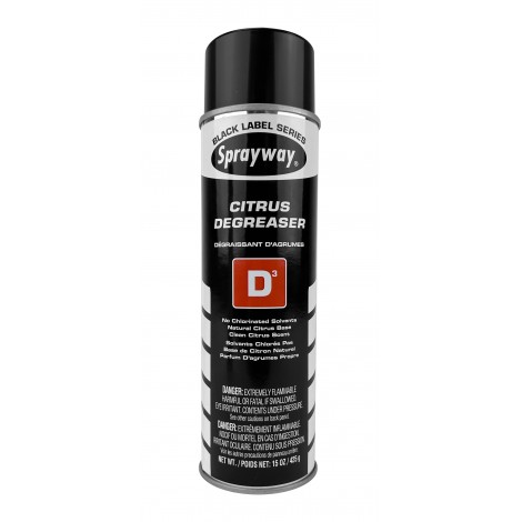 Citrus Degreaser D3 - No Chlorinated Solvents - Sprayway - 15 oz (425 g)