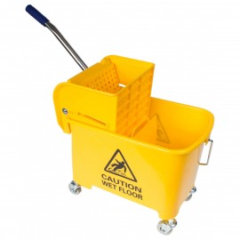 Ensemble seau et tordeur à pression latérale - 5 gal (21 L) - jaune