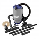 Aspirateur dorsal professionnel - capacité du réservoir 6 L (1,5 gal) - avec accessoires - filtration HEPA - câble d'alimentation de 9 m (30") - bretelles coussinées et ceinturon - Ghibli 15881250211 - JVT1