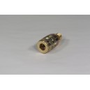 Brass Coupler B22 for A19 (F)