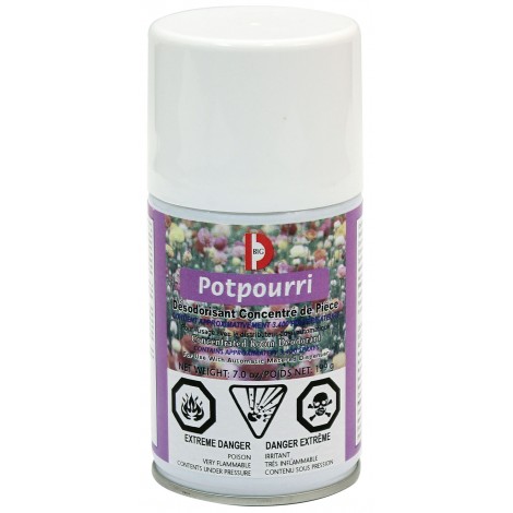 Désodorisant concentré en aérosol - dose mesurée - potpourri - 3400 jets - 7 oz (199 g) - Big D 462