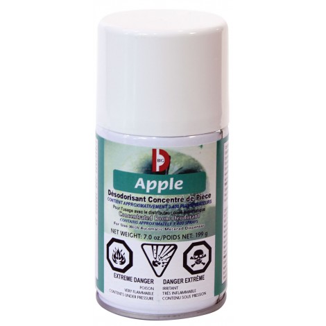 Metered Concentrated Room Deodorant - Apple - 3400 Sprays - 7 oz (199 G) Big D 467