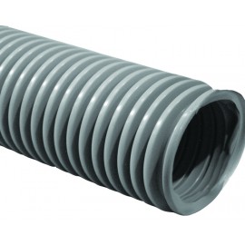 Hose for Central Vacuum - Per Foot by Multiple of 10'  (3 m) - 1 ½" (38 mm) dia - Grey - Anti-Crush - Top Quality