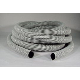 Hose for Central Vacuum  - 50' (15 m) - 1 ¼"  (32 mm) dia - Grey Black - Anti-Crush - Magnum - Flexhaust 6412508000