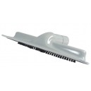 Brosse à tapis en plastique - 1 9/16 x 16" - avec rang de poils - commercial