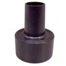 2½ HOSE ADAPTOR - MACHINE SIDE - SHOP VAC - BLACK