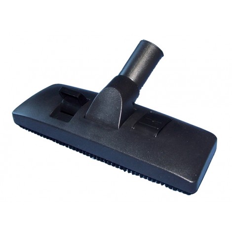 Brosse pour les planchers et tapis - 10,5" (26,6 cm) - 1 1/4" (32 mm) dia - avec base en plastique - noire