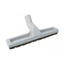 Brosse pour les planchers - 12" (30,4 cm) - 1 1/4" (32 mm) dia - avec roues - grise