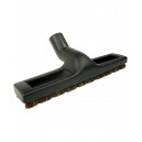 Floor Brush - 12" (30.4 cm) - 1 1/4" (32 mm) dia - Horsehair - with Wheels - Black