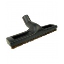 Brosse pour les planchers - 12" (30,4 cm) - 1 1/4" (32 mm) dia - crin de cheval - avec roues - noire