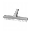 Brush for Long Hair Carpet / Rake Tool - Width of 12" (30.5 cm) - 1 1/4" (31.75 cm) dia - Grey - Wessel Werk  99.1*047-865