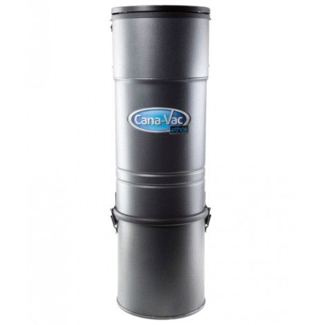 Central Vacuum - Canavac - Ethos C425 - Silent - 540 Airwatts - 4 gal (16 L) Tank Capacity - Wall Mount Bracket - Microtex Filter - HEPA Bag