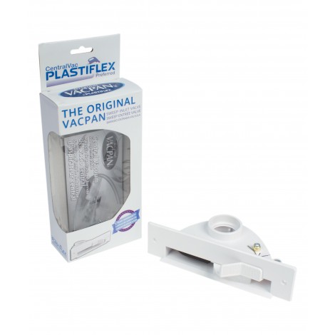 Porte-poussière automatique pour aspirateur central - blanc - Plastiflex VCPW01