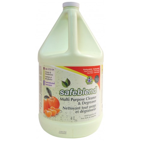 Multi-Purpose Cleaner and Degreaser - Tangerine - 1.06 gal (4 L) - Safeblend  CCTO G04