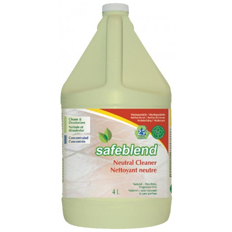 Concentrated Neutral Cleaner - Fragrance Free- 1.06 gal (4 L) - Safeblend NCXX G04