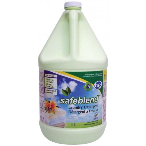 Laundry Liquid Detergent / Soap HE - Fresh Linen Scent - 1.06 gal (4L) - Safeblend LEFR-G04