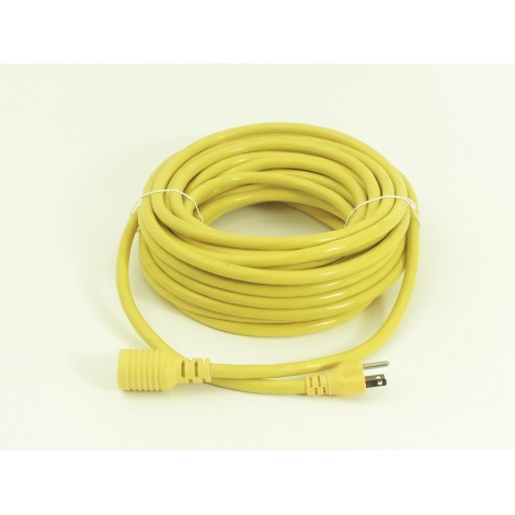 Câble d'alimentation électrique de 50' - 12/3 avec extension de verouillage -  jaune- EDIC B11769