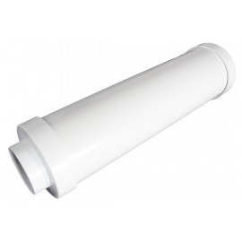 12'' Long Exhaust Muffler - for Central Vacuum Installation - White