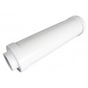 12'' Long Exhaust Muffler - for Central Vacuum Installation - White