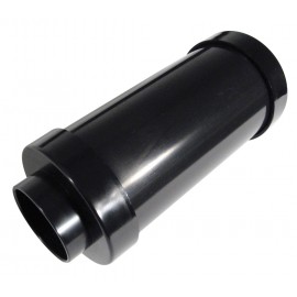 7'' Long Exhaust Muffler - for Central Vacuum Installation -- Black