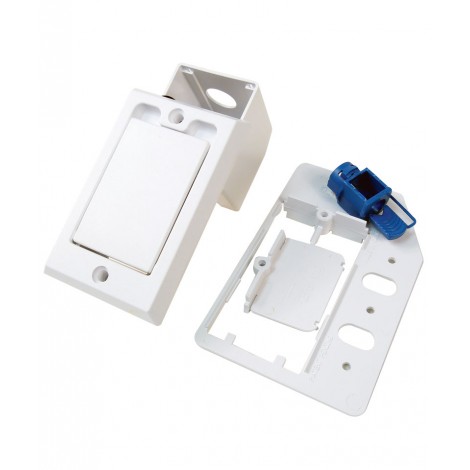 Square Door Supervalve - for Central Vacuum Installation - White - Hayden 791760W