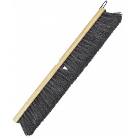 Push Broom - Soft Bristles - 24" (61 cm) - Grey