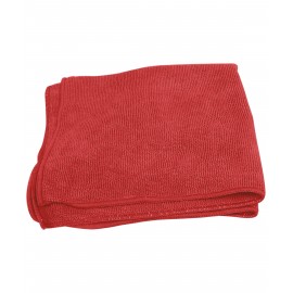 Chiffon en microfibre tout usage - 16'' x 16'' (40,6 cm x 40,6 cm) - rouge