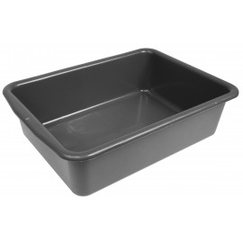 Plastic Tote Bin - 6" (15.2 cm) Depth - Grey