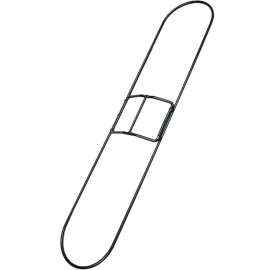 Cadre ovale de vadrouille sèche - 12,7 cm x 121,9 cm (5'' x 48'') - en métal