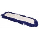 Synthetic Oval Dust Mop - 5'' x 36" - (12.7 cm x 91.4) - Blue