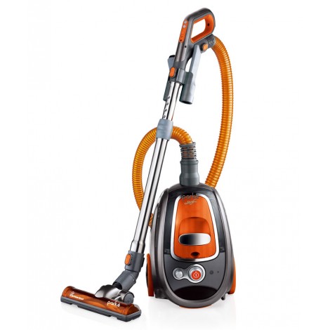 Canister Vacuum Cleaner PARKE with Cyclonic Technology, Bagless, Turbo Brush, Handle with Digital Switch and Complete Brushes