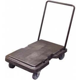 Folding Platform Trolley - 3' x 2' (0.9 m x 0.6 m) - Metal Handle - Dark Grey