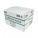 Commercial Garbage / Trash Bags - Regular - 26" x 36" (66 cm x 91.6 cm) - Black - Box of 250