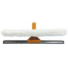 Double Function Squeegee - with Rubber Strips or Strip Washer - Aluminum Pole