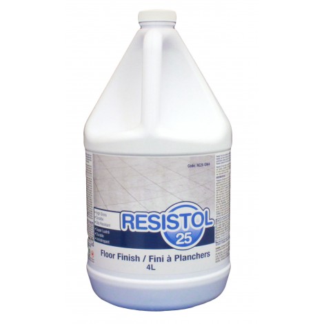 Floor Finish - High Gloss - Durable - Slip Resistant - 1.06 gal (4 L) - Resistol 18 RE25 GW4