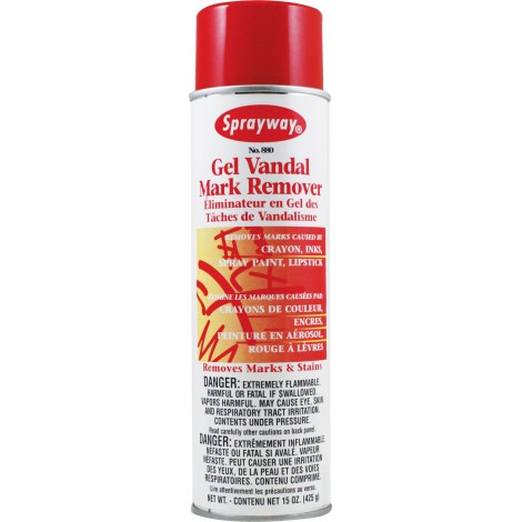 Éliminateur en gel des tâches de vandalisme - 15 oz (425 g) - Sprayway -Claire 880W