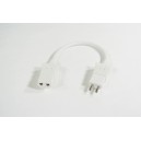 10PIGTAIL ELECTRIC CORD (M/F) - WHITE